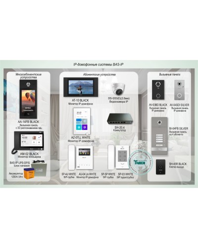 ДМФ-004. IP-домофонные системы BAS-IP. BAS-IP в Электростали