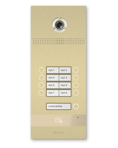 BI-08FB GOLD. Вызывная панель IP-домофона. BAS-IP в Электростали