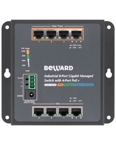 STWP-08HP4. Коммутатор 8-портовый. Beward в Электростали