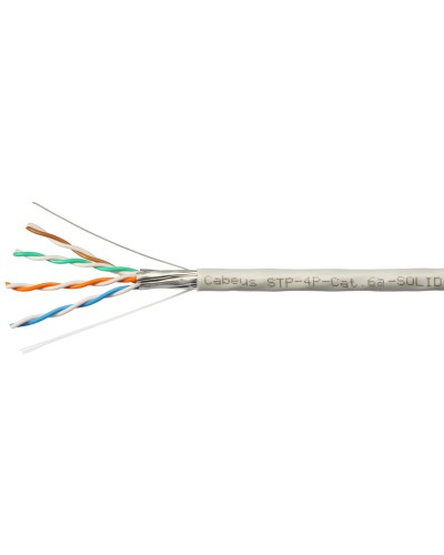 STP-4P-Cat.6a-SOLID-IN-PVC (7196c). Кабель «витая пара» (LAN) для структурированных систем связи. CABEUS в Электростали