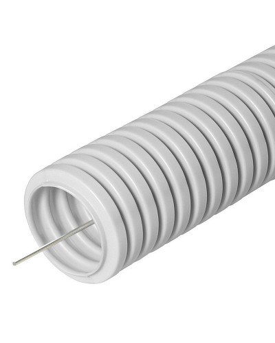 FCPL-25-PVC-050-1-GY (11229c): Труба гофрированная гибкая, лёгкая с протяжкой в Электростали
