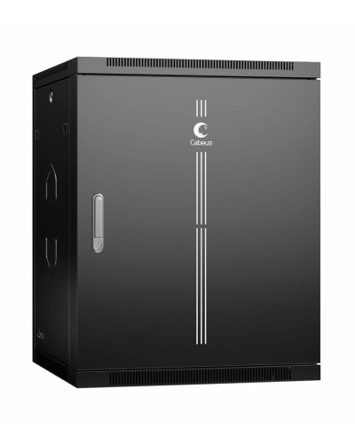 SH-05F-15U60/60m-R-BK (10746c). Шкаф телекоммуникационный 19 настенный 15U. CABEUS в Электростали