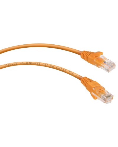 PC-UTP-RJ45-Cat.5e-0.15m-OR (8987c), оранжевый. Патч-корд медный. CABEUS в Электростали