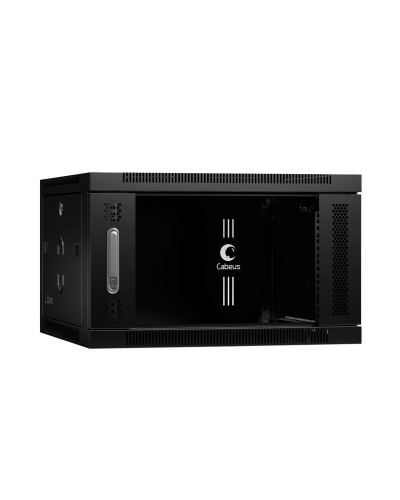 SH-05F-6U60/45-BK (8598c). Шкаф телекоммуникационный 19 настенный 6U. CABEUS в Электростали