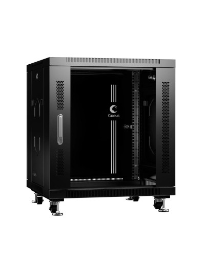 SH-05C-12U60/60-BK (8554c). Шкаф телекоммуникационный 19 напольный 12U. CABEUS в Электростали