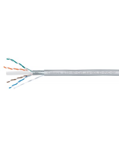 UTP-4P-Cat.6a-SOLID-PVC-GY (11373c). Кабель «витая пара» (LAN) для структурированных систем связи. CABEUS в Электростали