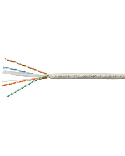 UTP-4P-Cat.6-SOLID-GY (7178c). Кабель «витая пара» (LAN) для структурированных систем связи. CABEUS в Электростали