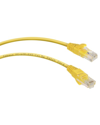 PC-UTP-RJ45-Cat.5e-0.15m-YL (8985c), желтый. Патч-корд медный. CABEUS в Электростали