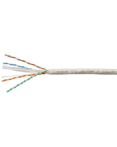 UTP-4P-Cat.6-SOLID-LSZH-WH (11871c). Кабель «витая пара» (LAN) для структурированных систем связи. CABEUS в Электростали