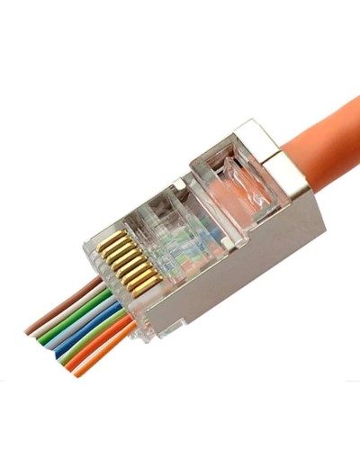 8P8C-SH-C6-FC (100 шт) (10797c). Разъем RJ-45. CABEUS в Электростали