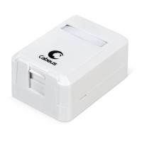 MB-1 (7445c): Корпус внешней настенной розетки на 1 Keystone