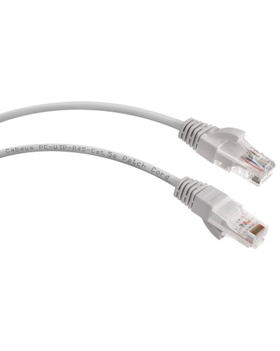 PC-UTP-RJ45-Cat.5e-2m (7213c), серый. Патч-корд медный. CABEUS в Электростали