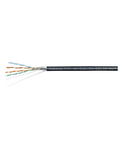 FTP-4P-Cat.5e-SOLID-OUT-LSZH-UV (7176c). Кабель «витая пара» (LAN) для структурированных систем связи. CABEUS в Электростали