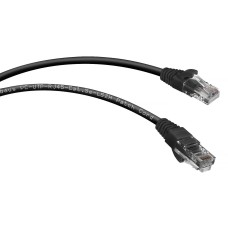 PC-UTP-RJ45-Cat.5e-1.5m-BK (7698c), чёрный. Патч-корд медный. CABEUS