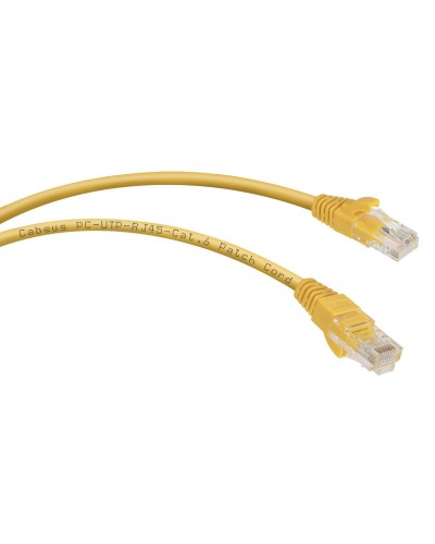 PC-UTP-RJ45-Cat.6-0.3m-YL (8703c), желтый. Патч-корд медный. CABEUS в Электростали