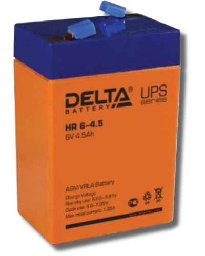 Delta HR 6-4.5. Аккумулятор герметичный свинцово-кислотный. Delta в Электростали