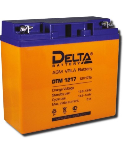 Delta DTM 1217. Аккумулятор герметичный свинцово-кислотный. Delta в Электростали
