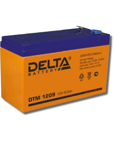 Delta DTM 1209. Аккумулятор герметичный свинцово-кислотный. Delta в Электростали
