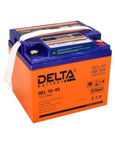 Delta GEL 12-45. Аккумулятор герметичный свинцово-кислотный. Delta в Электростали