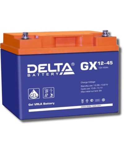 Delta GX 12-45. Аккумулятор герметичный свинцово-кислотный. Delta в Электростали