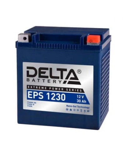 Delta EPS 1230. Аккумулятор герметичный свинцово-кислотный стартерный. Delta в Электростали
