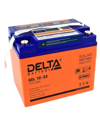 Delta GEL 12-33. Аккумулятор герметичный свинцово-кислотный. Delta в Электростали