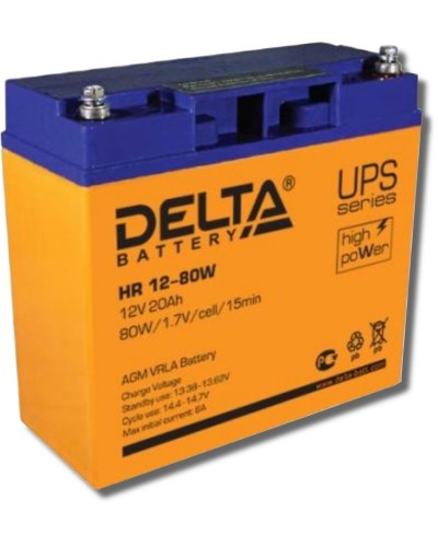 Delta HR 12-80 W. Аккумулятор герметичный свинцово-кислотный. Delta в Электростали