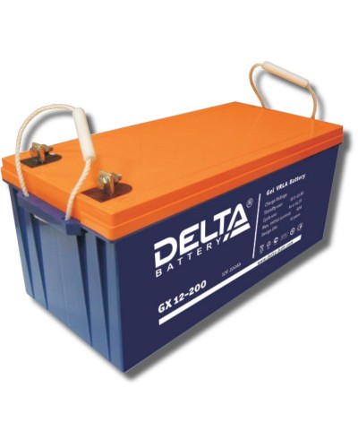 Delta GX 12-200. Аккумулятор герметичный свинцово-кислотный. Delta в Электростали