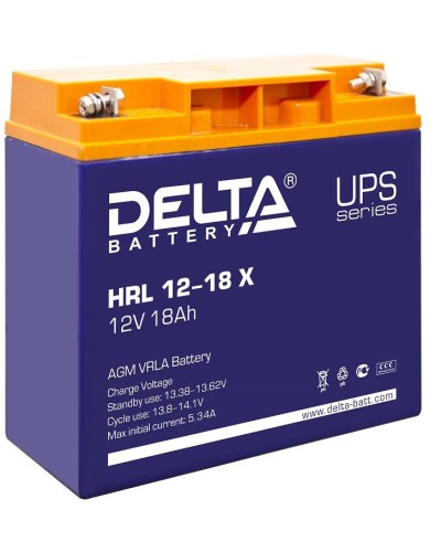 Delta HRL 12-18 X. Аккумулятор герметичный свинцово-кислотный. Delta в Электростали