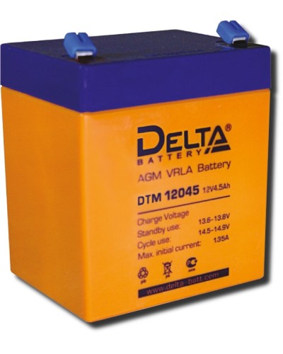 Delta DTM 12045. Аккумулятор герметичный свинцово-кислотный. Delta в Электростали