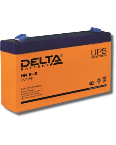 Delta HR 6-9. Аккумулятор герметичный свинцово-кислотный. Delta в Электростали