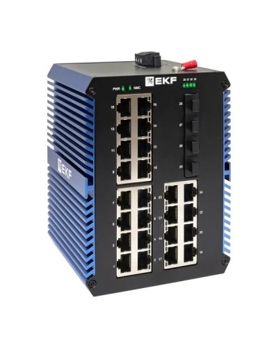 TSX-U-4GX/SFP-24GTP. Промышленный неуправляемый коммутатор. EKF в Электростали