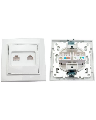 Минск Розетка RJ-45+Phone СП (ERK00-135-10). Розетка RJ-45+Phone СП. EKF в Электростали