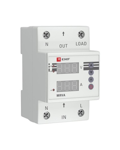 MRVA 40A PROxima (MRVA-40A). Реле напряжения и тока с дисплеем. EKF в Электростали