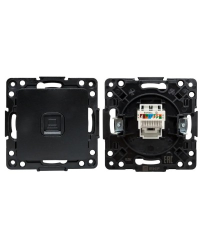 Стокгольм Механизм Розетки RJ-45 1-местной (EZK01-035-10). Механизм Розетки RJ-45 1-местной. EKF в Электростали