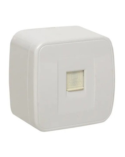 Минск Розетка RJ-45 1-местная ОП 1А (EGK01-035-10). Розетка RJ-45 1-местная ОП 1А. EKF в Электростали