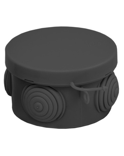 КМР-040-038 с крышкой (65х40) чёрная IP54 (plc-kmr-040-038-b). Коробка распределительная. EKF в Электростали