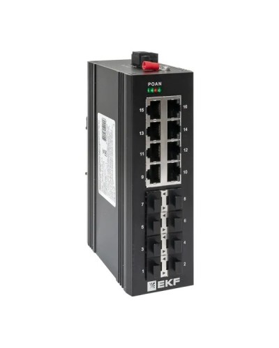 TSX-U-8GX/SFP-8GT. Промышленный неуправляемый коммутатор. EKF в Электростали