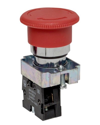 BS542 поворотная красная грибок NC (xb2-bs542). Кнопка поворотная красная грибок. EKF в Электростали