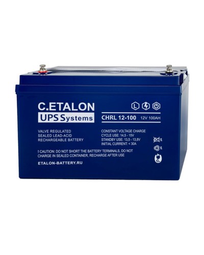C.ETALON CHRL 12-100. Аккумулятор герметичный свинцово-кислотный. ETALON в Электростали