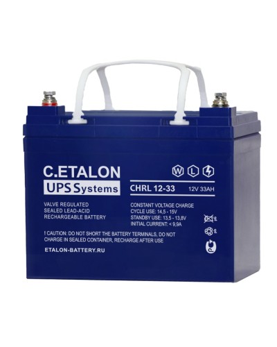 C.ETALON CHRL 12-33. Аккумулятор герметичный свинцово-кислотный. ETALON в Электростали