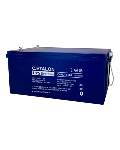 C.ETALON CHRL 12-200. Аккумулятор герметичный свинцово-кислотный. ETALON в Электростали