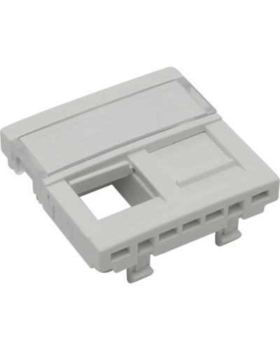 Вставка для 2-х модулей под RJ-45 кат.5e UTP, белая (45971 SBR): Вставка для 2-х модулей в Электростали