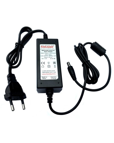 24W/12V/2A. Импульсный блок питания в пластиковом корпусе. FARADAY в Электростали