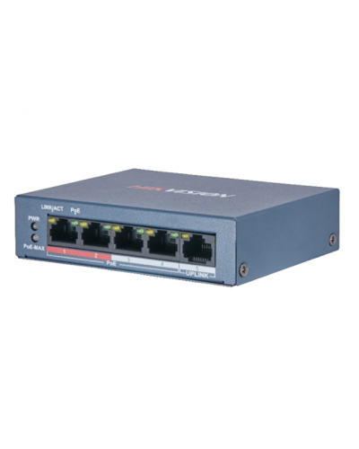 DS-3E0105P-E/M(B). Коммутатор с питанием POE. Hikvision в Электростали