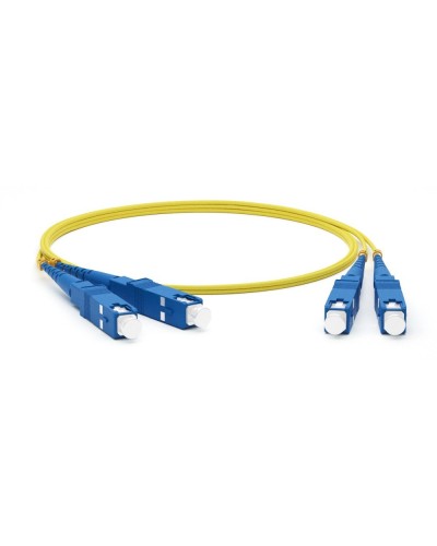 FC-D2-9-SC/UR-SC/UR-H-3M-LSZH-YL. Патч-корд волоконно-оптический одномодовый. Hyperline в Электростали