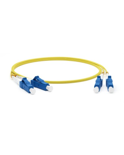 FC-D2-9-LC/UR-LC/UR-H-10M-LSZH-YL. Патч-корд волоконно-оптический одномодовый. Hyperline в Электростали