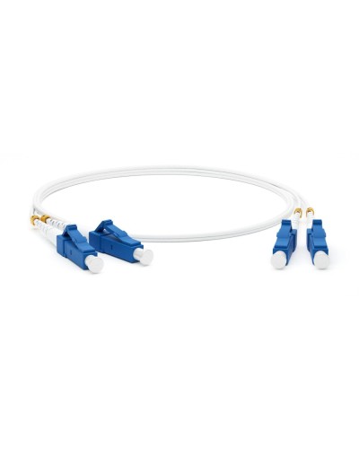 FC-D2-9A1-LC/UR-LC/UR-H-3M-LSZH-WH. Патч-корд волоконно-оптический одномодовый. Hyperline в Электростали