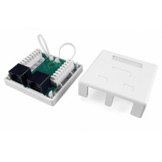 SB1-2-8P8C-C5e-WH. Розетка RJ-45. Hyperline