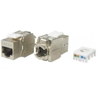 KJ8-8P8C-C6A-180-TLS-SH-F-WH. Вставка Keystone Jack RJ-45. Hyperline